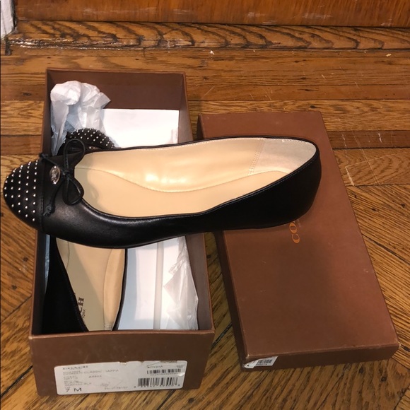 NWT IN BOX Coach Doreen Classic Nappa flats - Picture 4 of 5